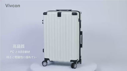 [Ashard] スーツケース 拡張機能付 ストッパー付き キャリーケース USBポート付き カップホルダー付き 超軽量 キャリーバッグ 隠しフック付き 耐衝撃 大型 静音 ダブルキャスター TSAローク搭載 ファスナータイプ 旅行 ビジネス 出張(1-3泊)